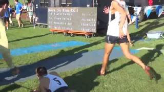 Runner Collapses Crawls Over Finish
