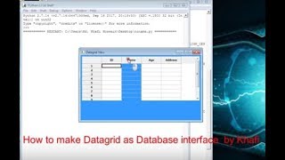 Datagrid View in wxPython