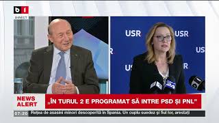 T  BĂSESCU: EU SPER LA UN TUR 2 CU LASCONI ȘI CIOLACU_Știri B1TV_22 nov. 2024