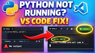 How to Fix Python Not Running in VS Code | Run Python File in Visual Studio terminal not working
