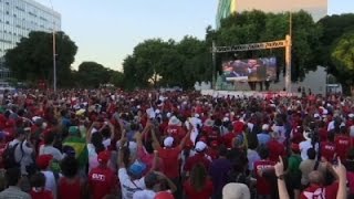 Raw: Brazilians Anxiously Watch Impeachment Vote