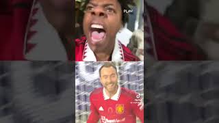 IShowSpeed  celebrates machester united goal #ishowspeed