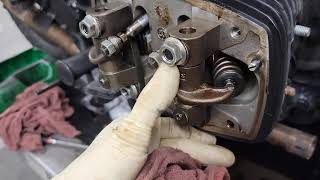 Ural Sidecar Motorcycle Rocker Arm Install, Head Torque \u0026 Valve Adjustment