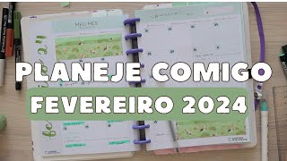 Planejamento de Fevereiro 2024 l Planner do Caderno inteligente