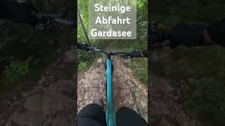 steinige Mountainbike Abfahrt Gardasee