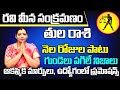 రవి మీన సంక్రమణం | Tula Rasi Phalalu 2024 Telugu | Tula Rasi Phalalu March 2024 | Libra Horoscope