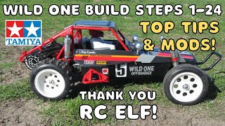 Tamiya Wild One Classic RC Buggy Build Steps 1-24 Chassis and Suspension.  Thank You #RCELF