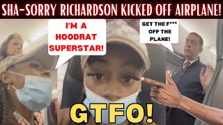 Sha'Carri Richardson Kicked Off of Airplane For ACTING STUPID! "I'm A SUPERSTAR YOU'RE REGULAR!"