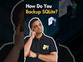 How to backup sqlite ?  #python #django #coding #programming #code #learning #sqlite #database