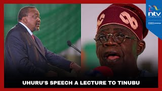 Uhuru's speech at the inauguration lecture for the new president of Nigeria