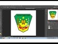 cara desain logo sekolah dengan photoshop