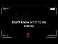 Don't know what to do by Mhia | with lyrics | Hillsong | Relaxing music