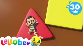 Learn Shapes and Colors | Baby Nursery Rhyme Mix - Preschool Playhouse Kids Songs