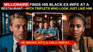 Millionaire Finds His Black Ex-Wife at a Restaurant—With Triplets Who Look Just Like Him...