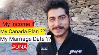 My youtube income💸 My Marriage plan💍|| QNA special