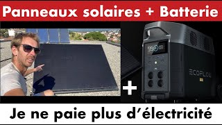 Comment réduire sa facture d'électricité ? Panneaux solaires @Sunology + Batterie @EcoFlow Delta Pro