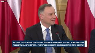 Spotkanie Prezydenta Andrzeja Dudy z Prezydentem Czech Milošem Zemanem | TV Republika