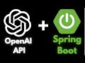 OpenAI API with Spring Boot Java latest tutorial | ChatGPT text response