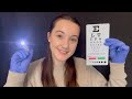 asmr eye examination / optic cranial nerve exam