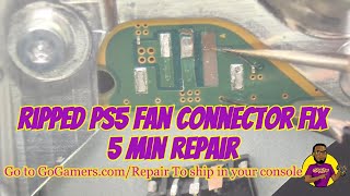 How To Fix PS5 Slim Ripped \u0026 Broken Fan Connector (5 Min Repair)