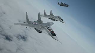 Dutch F-35s and Polish MiG-29s train together over Poland.