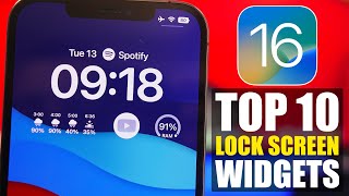 iOS 16 - TOP 10 Lock Screen WIDGETS !