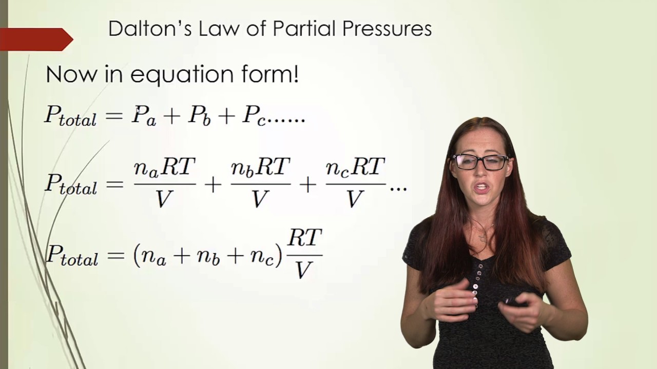 Dalton's Law Of Partial Pressures - YouTube