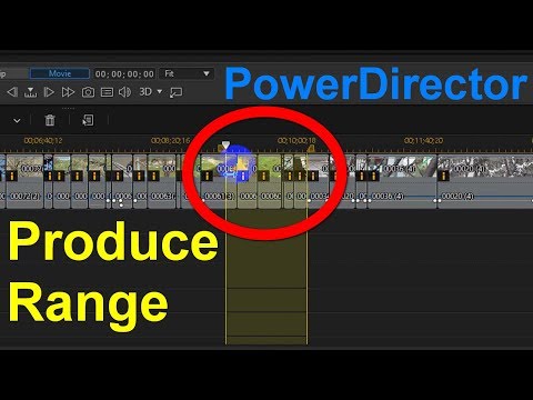 How to Produce/Render only a region of the timeline (PowerDirector) How to Produce/Render only a region of the timeline (PowerDirector)