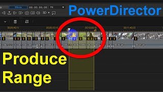 How to Produce/Render only a region of the timeline (PowerDirector)