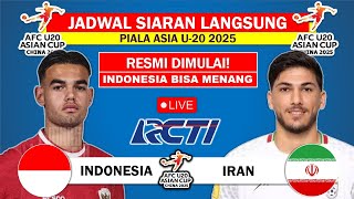 Jadwal Piala Asia U20 2025 • Indonesia vs Iran • Jadwal Timnas Indonesia Live RCTI