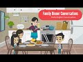 Daily English Conversation | Family Dinner Conversations In English | Learn English