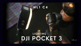 Portable Lighting With The DJI Osmo Pocket 3 // iFootage Anglerfish HL1 C4