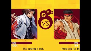 (M.U.G.E.N Simul) Kyo \u0026 Kyo-1 VS Ryu \u0026 Ken