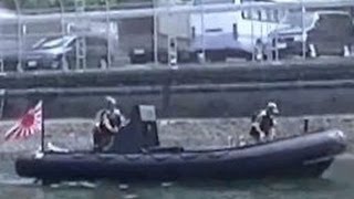 海上自衛隊 特別機動船(RHIB)に体験乗艇 RHIB of JMSDF.