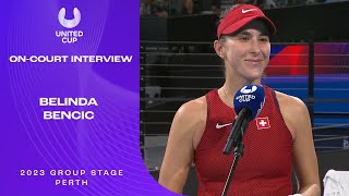 Belinda Bencic On-Court Interview | United Cup 2023 Group B