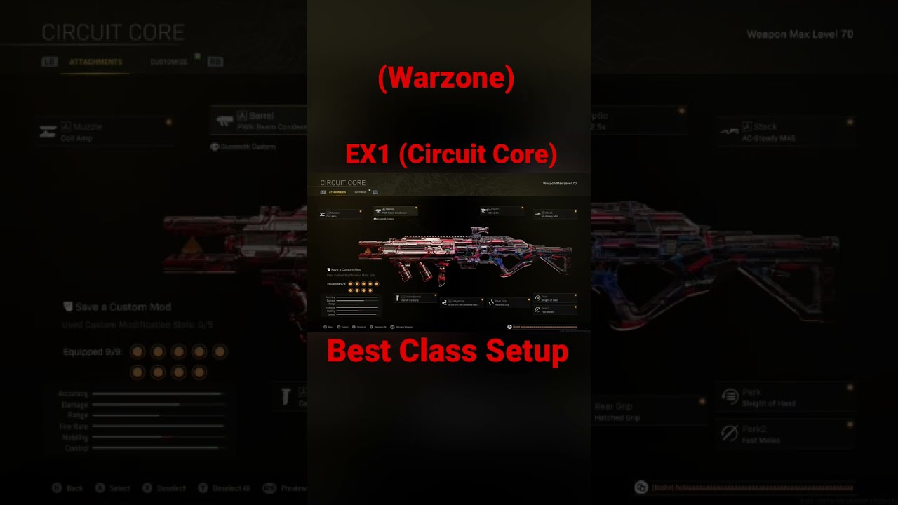 Warzone: New EX1 Best Class Configuration (Circuit Core)