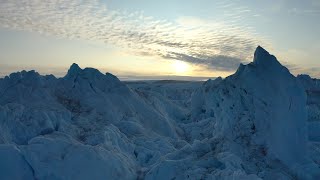 Watch: Drone captures video of melting Greenland glacier