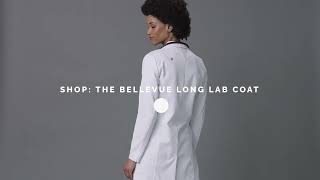 FIGS 101: Women’s Bellevue™ Lab Coat Long Fit and Features  | FIGS Scrubs