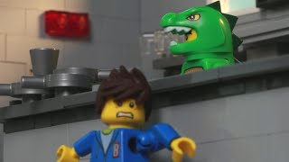 Lego Dinosaurierküchenangriff scheitern | Billy Bricks | Cartoons für Kinder | WildBrain Deutsch