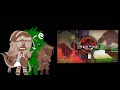 Dinos react to Jurassic Park The lost World in one minute