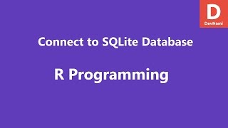Connect to SQLite Database in R