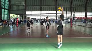 20231224 民生國中男排vs新港國中 第二局（112學年度乙級國中排球聯賽）#volleyball