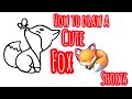 How to Draw a Simple Cute Fox, #shorts