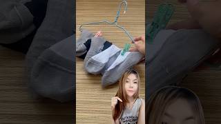 D.I.Y ไม้แขวนตากถุงเท้า 🧦  #งานบ้าน #ถุงเท้า #diy  #howto #คลิปสั้น #fypシ゚ #shortvideo