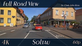 Soltau, Germany: Walsroder Straße, Am Alten Stadtgraben, Wilhelmstraße, Lüneburger Straße - 4K UHD