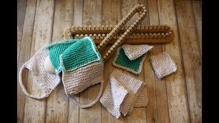 EASY Loom Knit Squishy Kitchen and Bath Knitting Patterns Tutorial