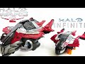 comparing the mega construx halo infinite banished phantom to my halo wars 2 custom...