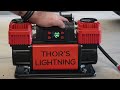 thor s lightning overland air compressor speed test 37 inch tire test jeep gladiator