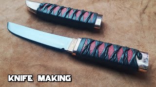 Knife Making -Tanto Knife -DIY Tanto from old scrap