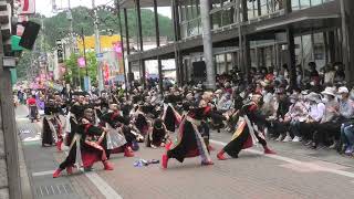 2023.常陸国YOSAKOI祭り(駅前通り会場②)ダンスパフォーマンス集団　迫-HAKU-